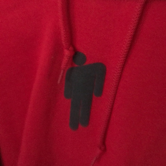Red Billie eilish hoodie merch - Picture 2 of 6